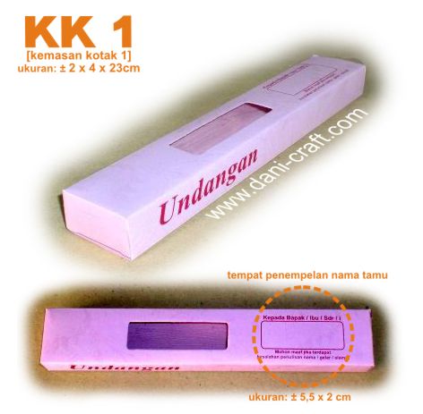 ukuran kemasan undangan